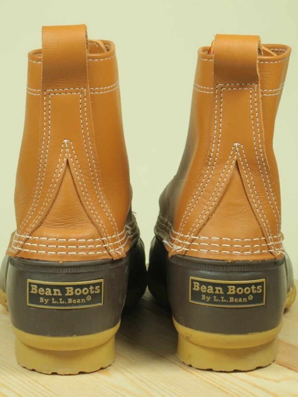LL Bean Original Bean Boot Mens 8 Womens 10 Brown Leather Rubber Bottom